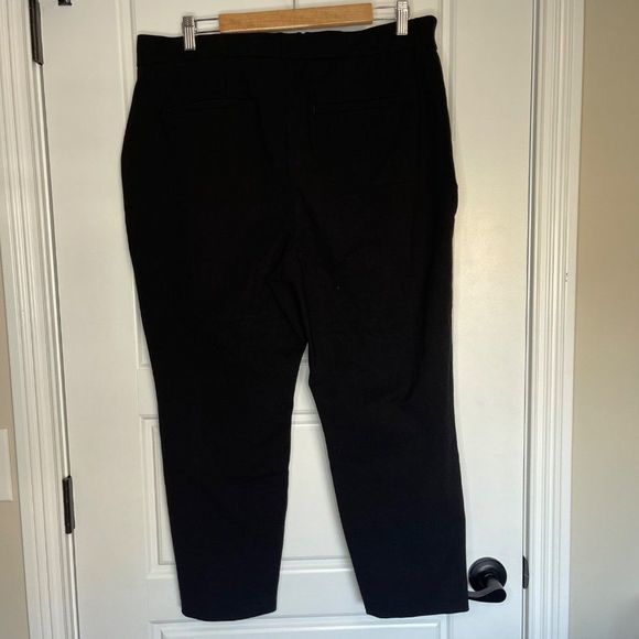 Eloquii Women's Front‎ Stripe Textured Black Skinny Dress Pants Size 18 Short - Picture 3 of 13